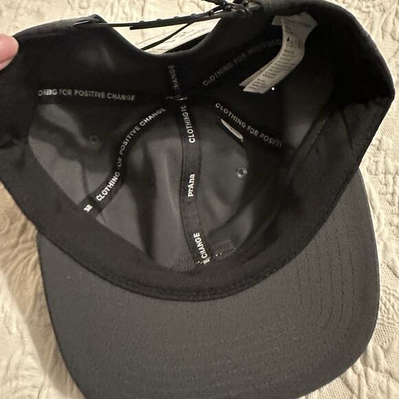 prAna Gazin Patch Hat Performance Woven Charcoal Prana Unisex O/S UFP 50+ Rated - Picture 3 of 5